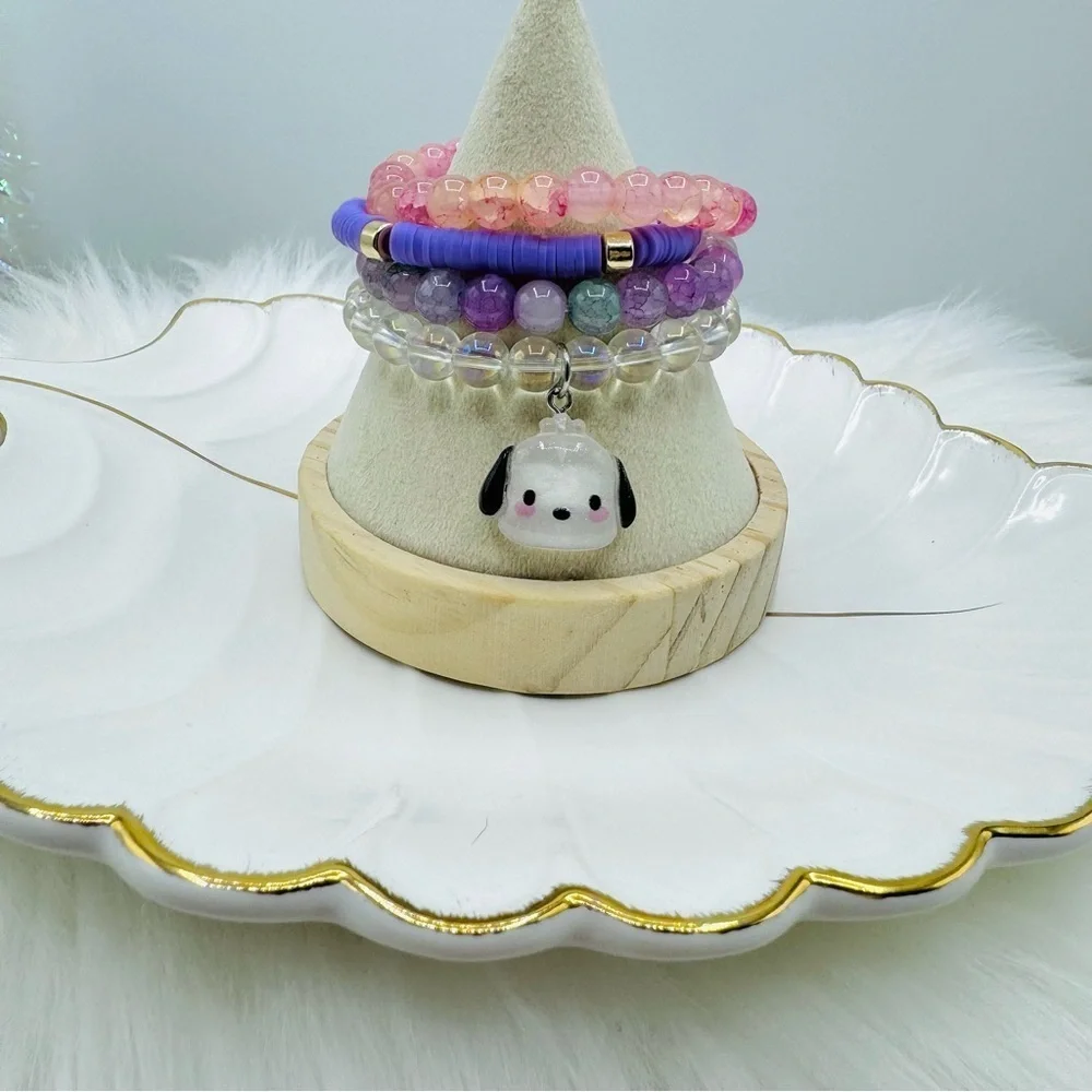 Pochacco beaded Arm Candy Bracelet - Picture 4 of 7